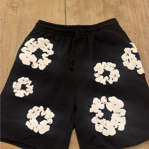Men's Denim TearsBlack Floral Athletic Shorts
